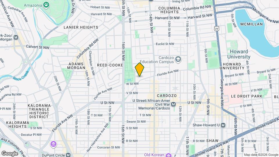 1469 Florida Ave NW Map and Location Details