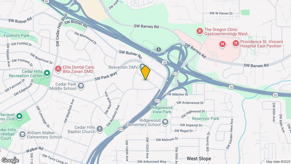 10325 SW Eastridge St Map and Location Details