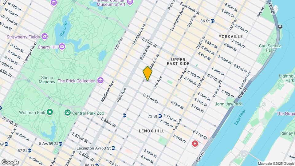 160 E 74th St Map and Location Details