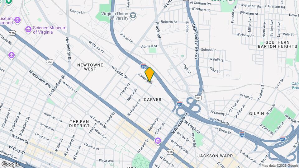 1022 N Harrison St Map and Location Details