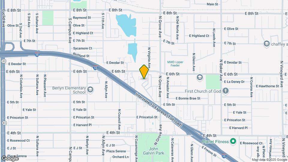 1122 E La Deney Ct Map and Location Details