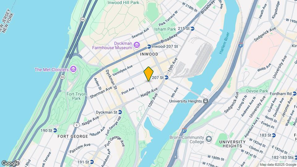 518 West 204th Street Map and Location Details