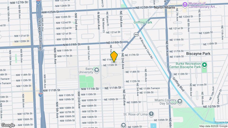 117 NE 115th St Map and Location Details