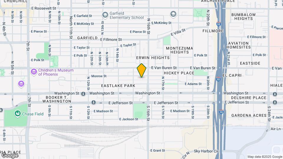 1525 E Monroe St Map and Location Details