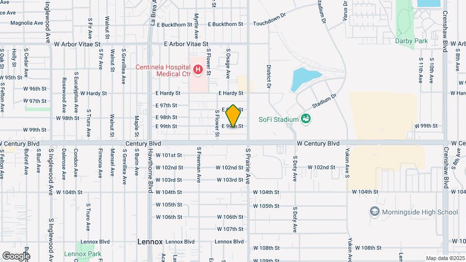 626 E 99th St Map and Location Details