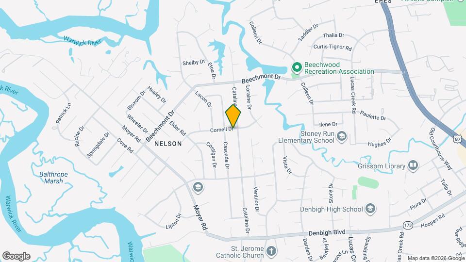 198 Cornell Dr Map and Location Details