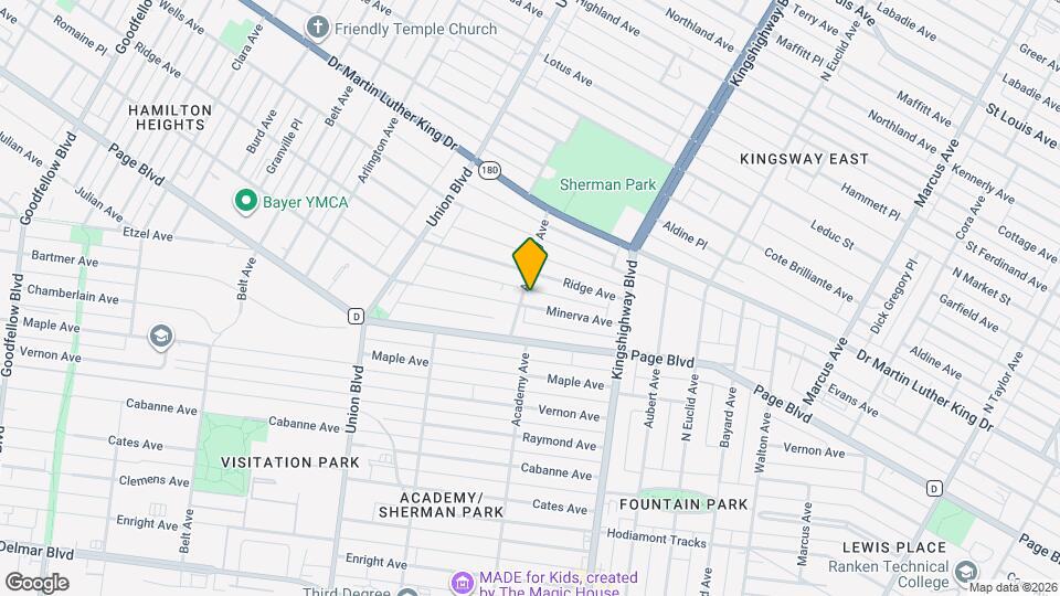 5097 Minerva Ave, Unit 1st Floor Map and Location Details