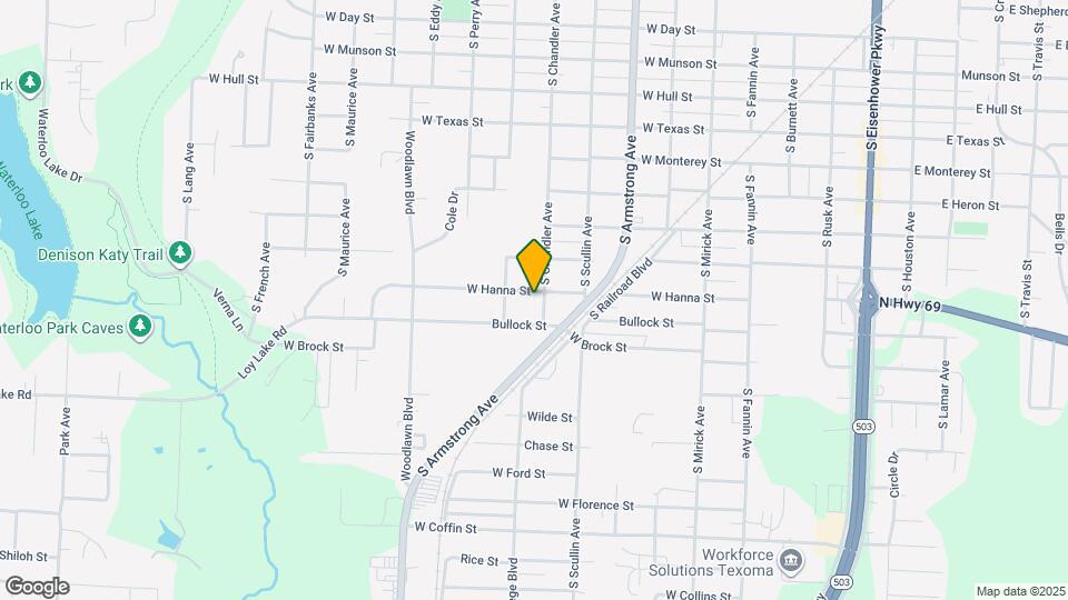 1004 W Hanna St Map and Location Details