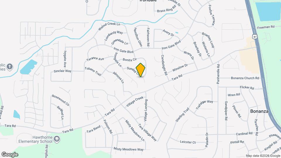 1185 Sunday Ln Map and Location Details