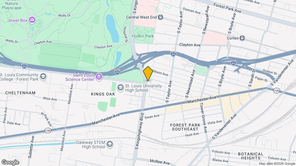 1084 S Kingshighway Blvd Map and Location Details