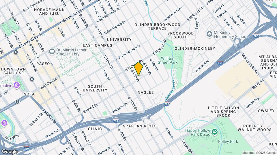 596 S 12th St Map and Location Details
