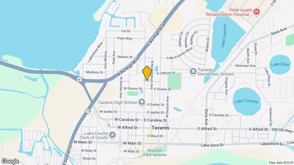 822 N New Hampshire Ave Map and Location Details