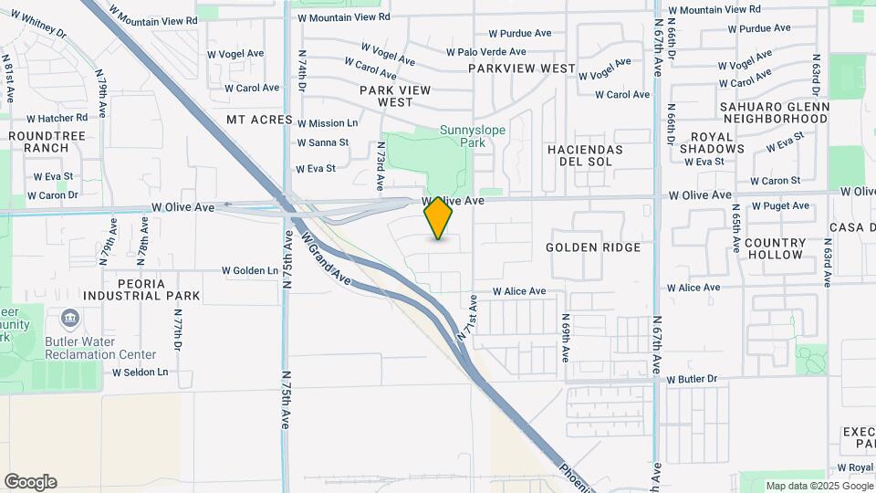 7180 W Golden Ln Map and Location Details