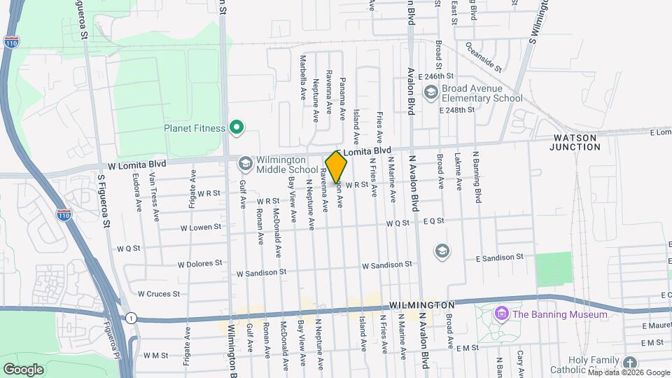 1667 N Lagoon Ave Map and Location Details