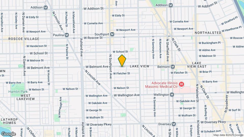 1319 W Belmont Ave, Unit 1 Map and Location Details