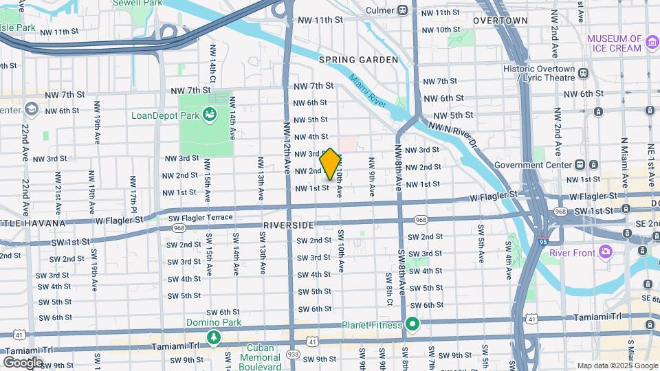 1029 NW 1st St Mapa y Detalles de la Ubicación