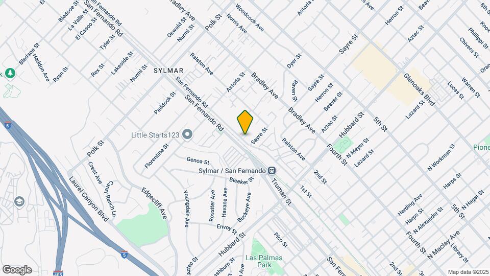 12318 San Fernando Rd Map and Location Details