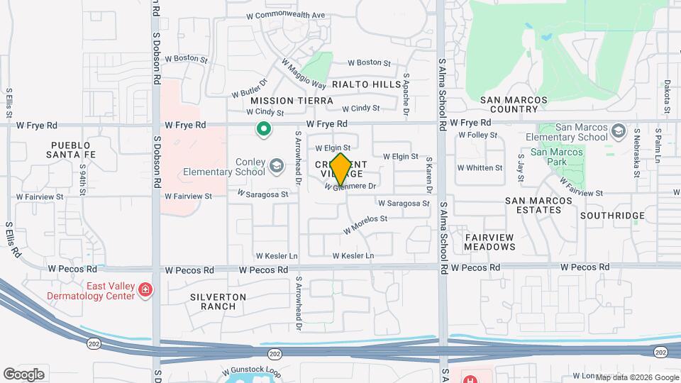 1333 W Glenmere Dr Map and Location Details