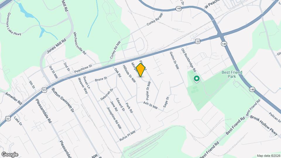 5920 Morgan Rd Mapa y Detalles de la Ubicación