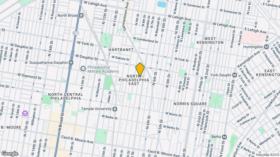 2209 N Franklin St Map and Location Details