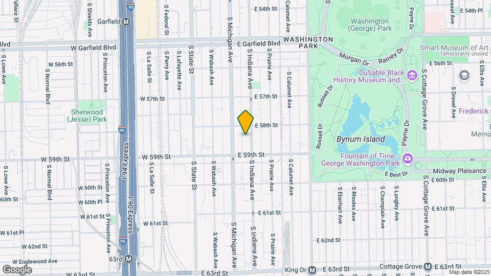 5822 S Indiana Ave Map and Location Details