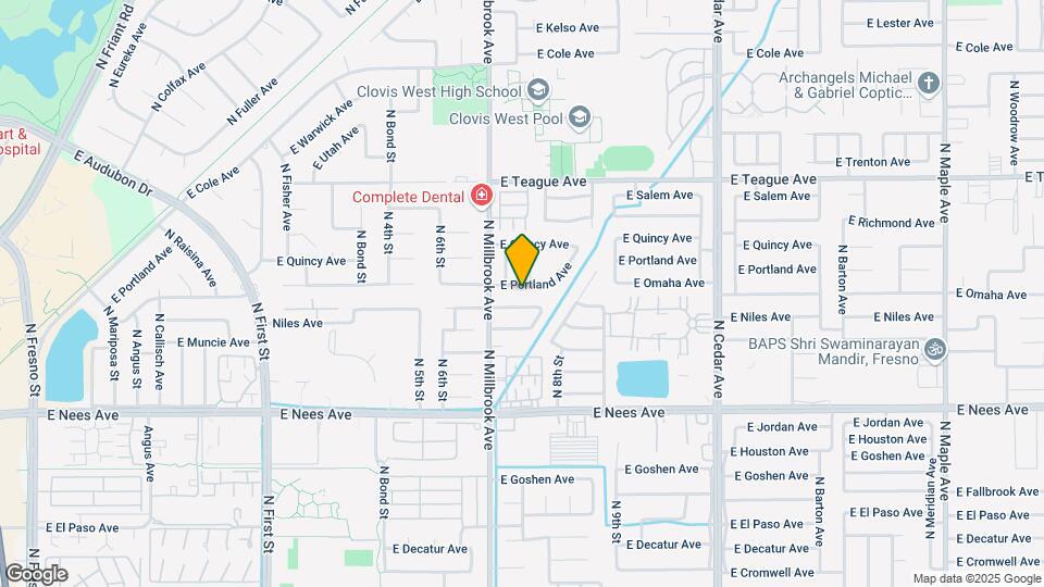 1067 E Portland Ave Map and Location Details