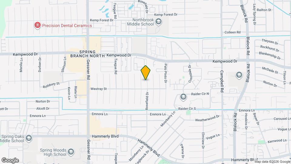 2615 Rosefield Dr Map and Location Details