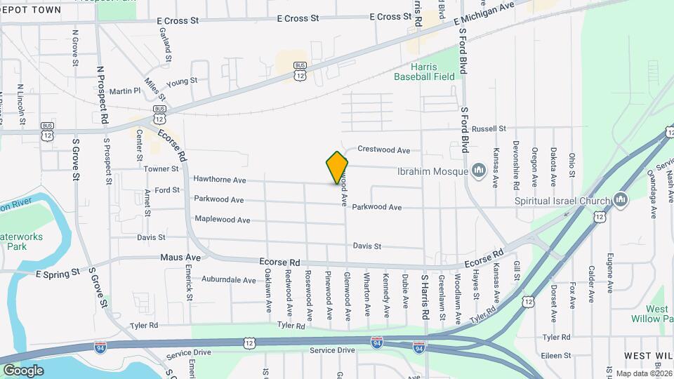 1176 Hawthorne Ave Map and Location Details