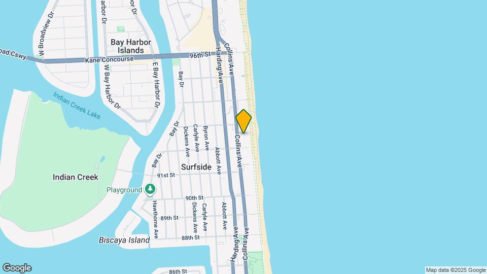 9241 Collins Ave Map and Location Details
