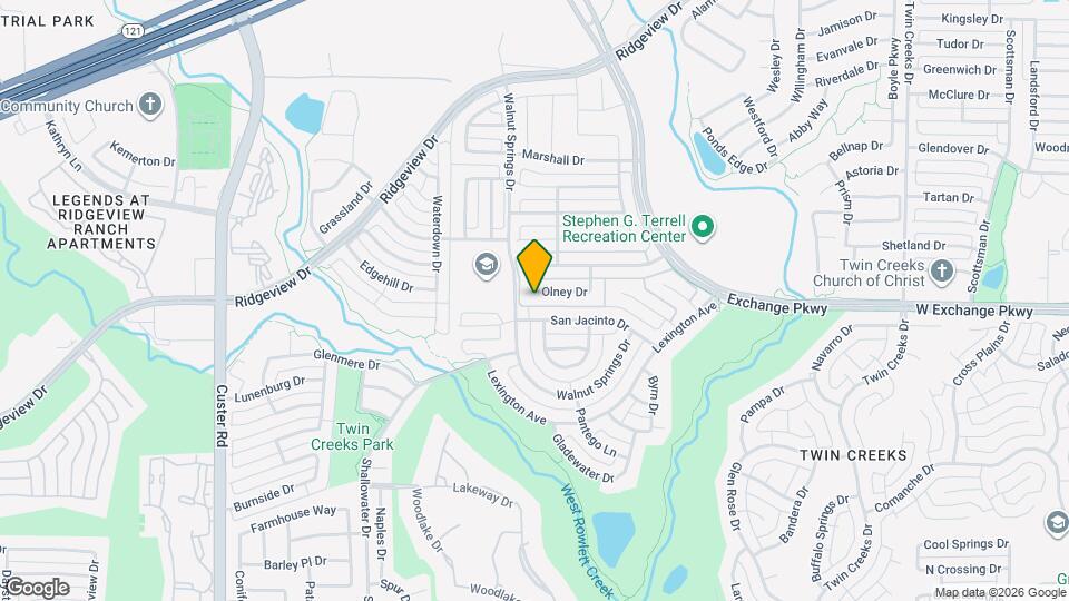 1835 Olney Dr Map and Location Details