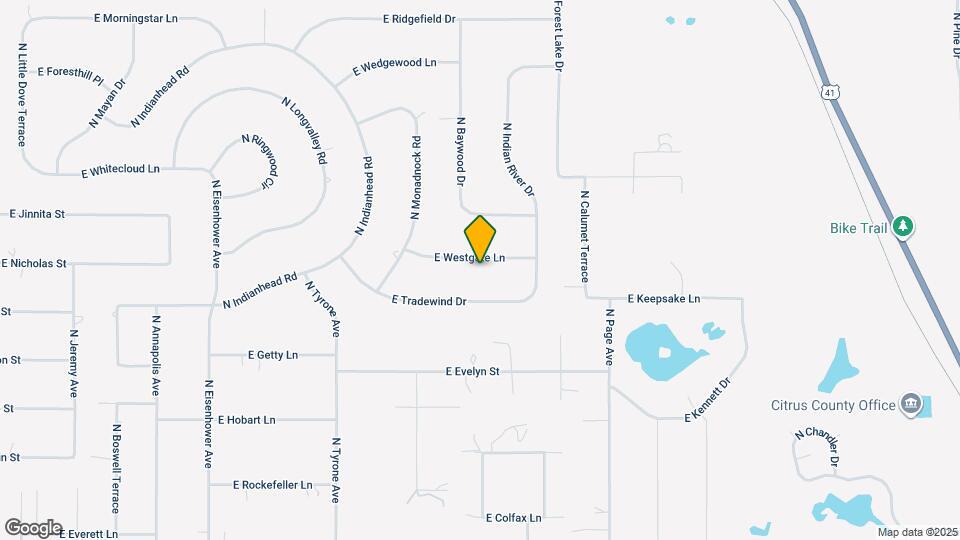 1696 E Westgate Ln Map and Location Details