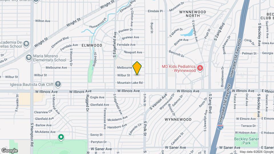 1126 Wilbur St Mapa y Detalles de la Ubicación
