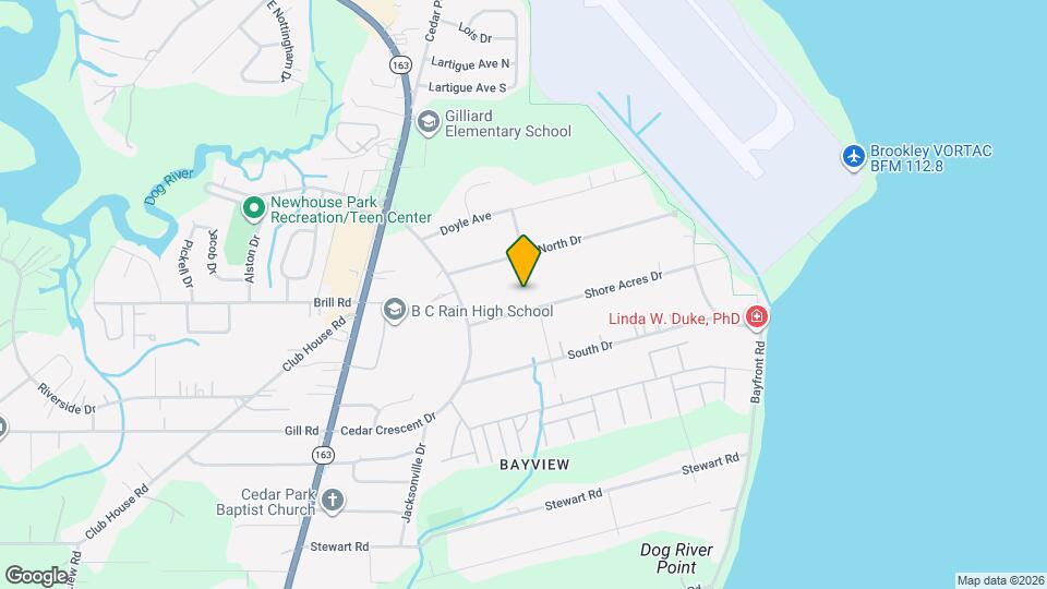 1302 Shore Acres Dr Map and Location Details