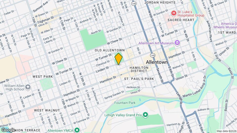 39 N 10th St, Unit 4B Map and Location Details