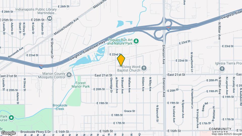 2122 N Bosart Ave Map and Location Details