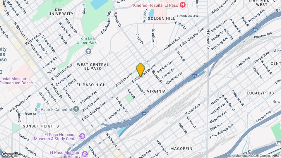 1114 E Rio Grande Ave Mapa y Detalles de la Ubicación