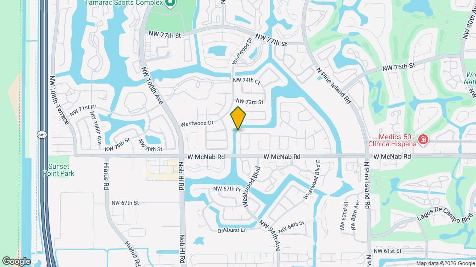 7013 NW 95th Terrace Map and Location Details