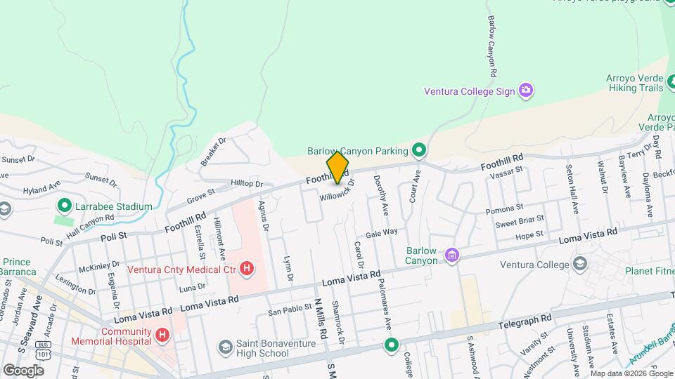 3677 Willowick Dr Map and Location Details