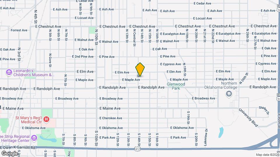 1402 E Maple Ave Map and Location Details