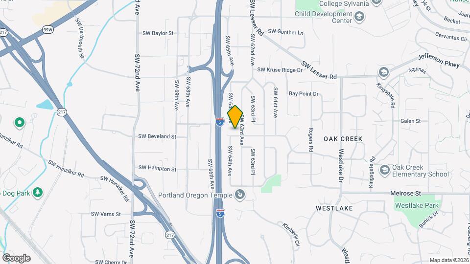 6361 SW Southwood Dr, Unit 3 Map and Location Details