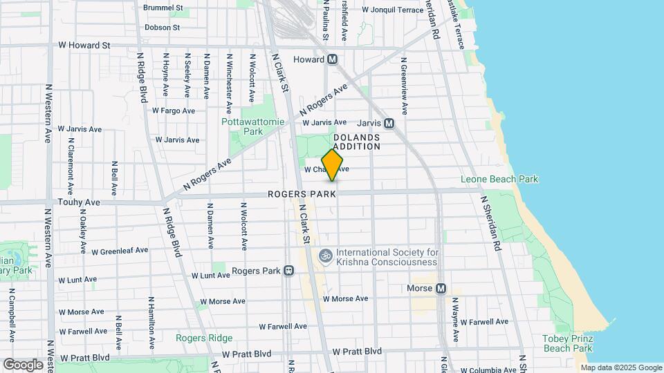 1704 W Touhy Ave Mapa y Detalles de la Ubicación