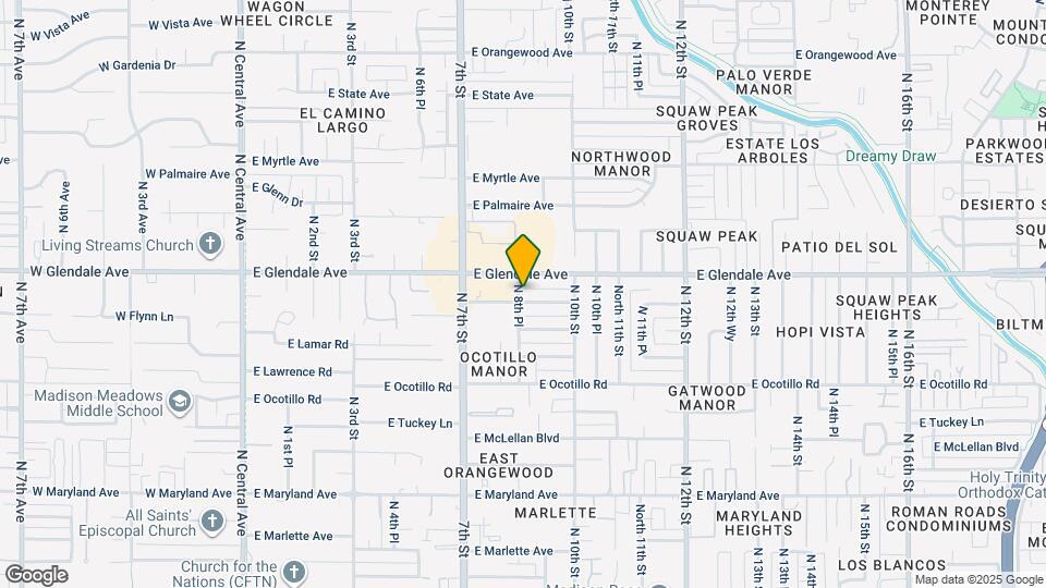 804 E Flynn Ln Mapa y Detalles de la Ubicación