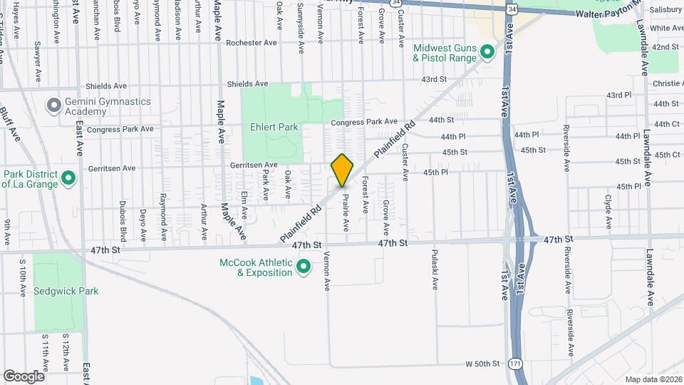 4530 Prairie Ave Map and Location Details