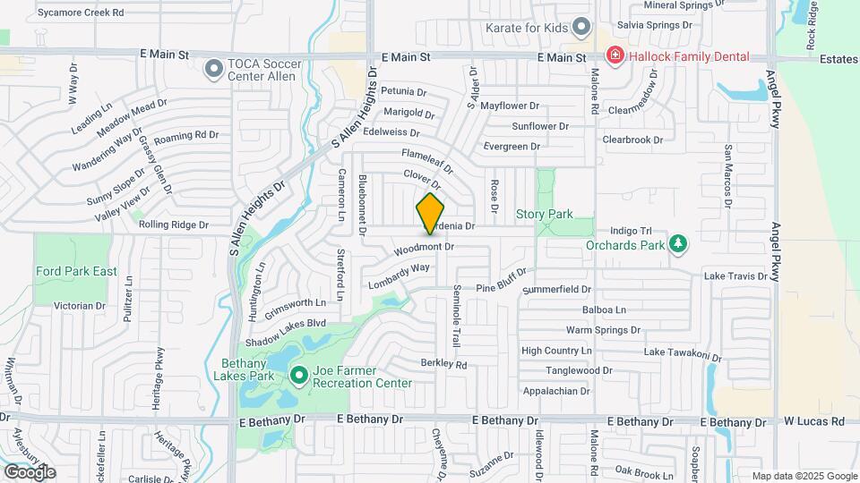 1415 Woodmont Dr Map and Location Details