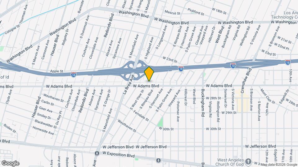 4927 W Adams Blvd Map and Location Details