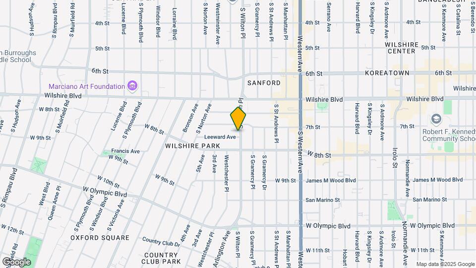 711 S Wilton Pl Mapa y Detalles de la Ubicación