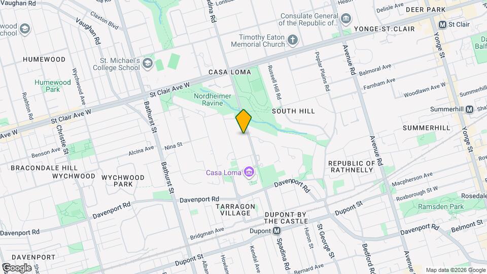 306 Spadina Rd Map and Location Details