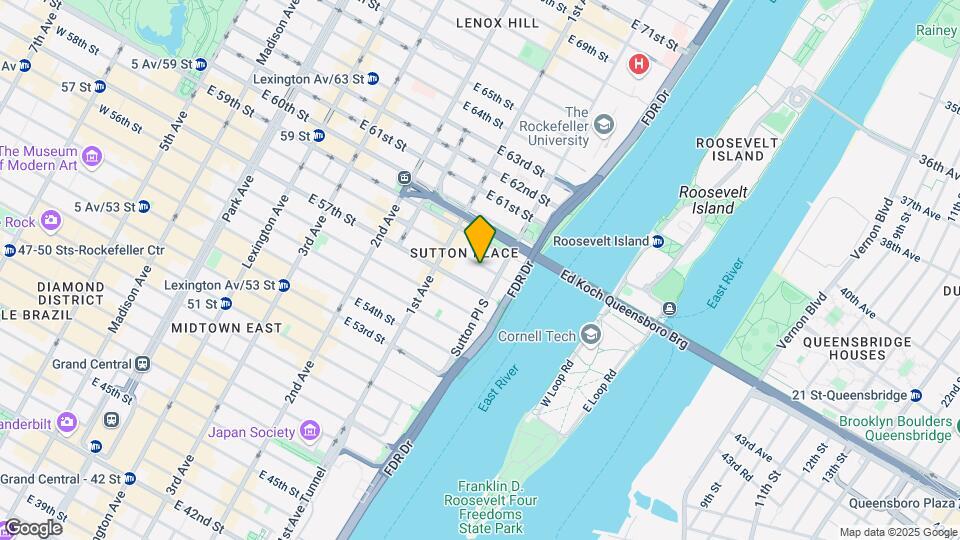 436 East 58th Street Map and Location Details