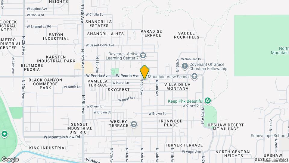 10401 N 15th Ave Mapa y Detalles de la Ubicación