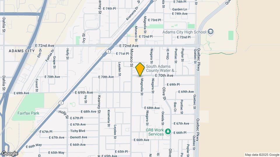 6981 Magnolia St Map and Location Details
